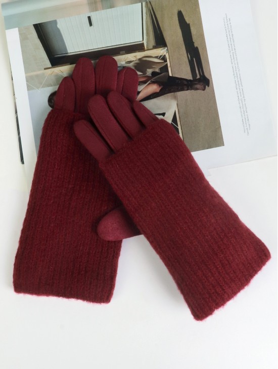 Knitted Double Layer Touch Screen Glove (3 ways to wear)